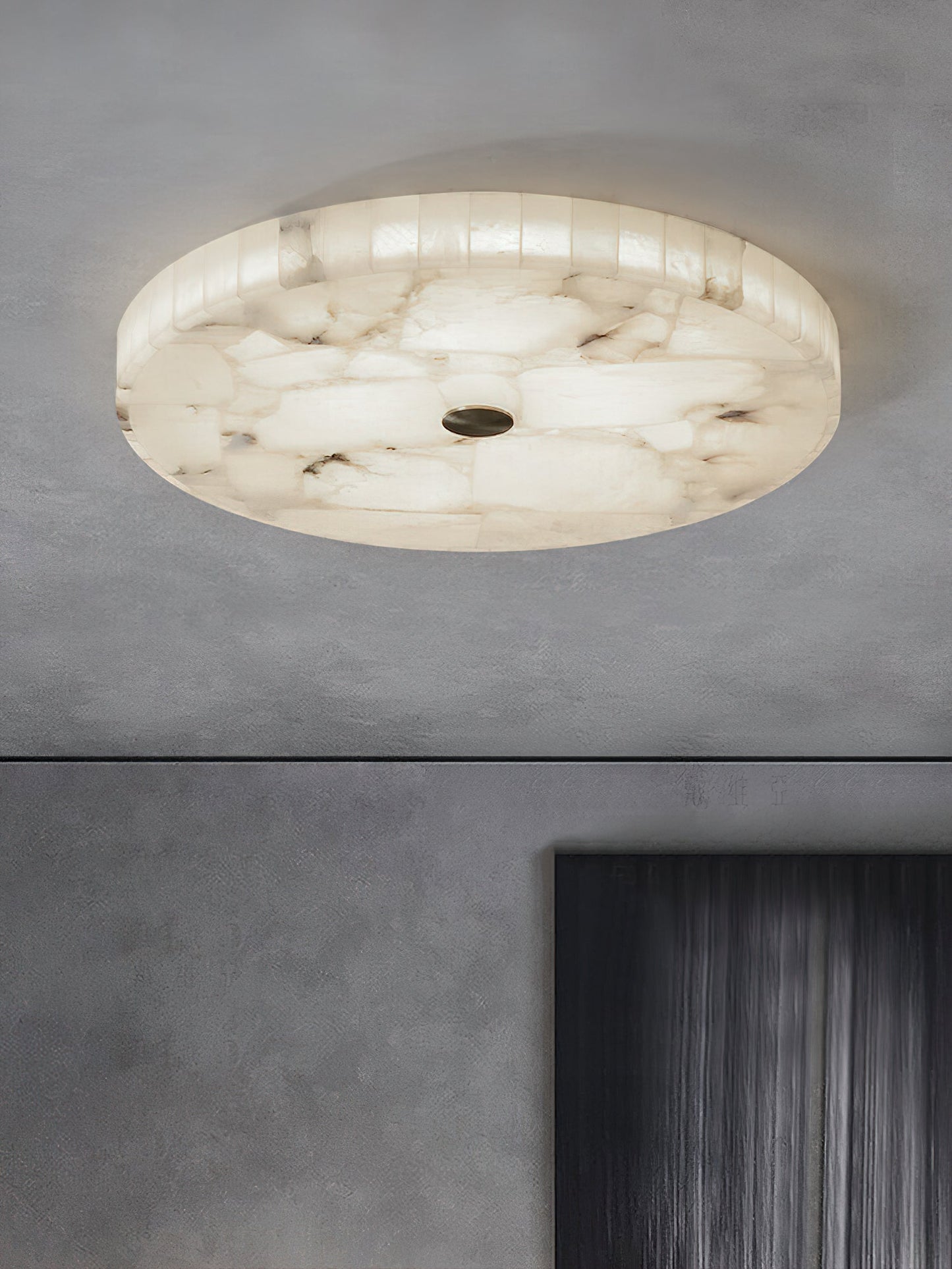Round Mosaic Alabaster Ceiling Lamp – Dimmable, view 27