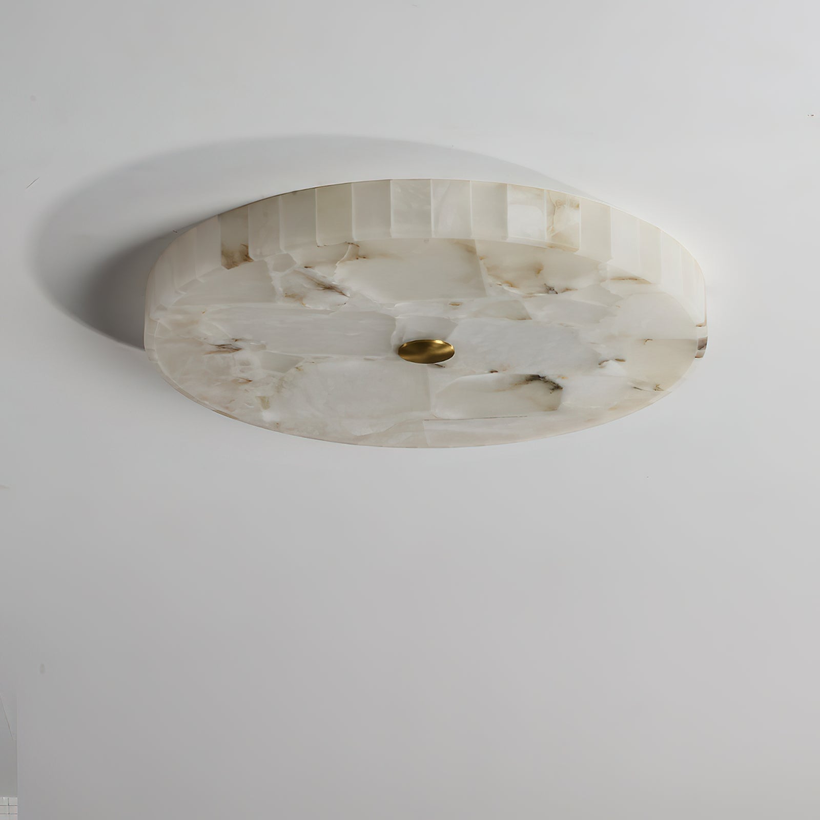 Round Mosaic Alabaster Ceiling Lamp – Dimmable, view 29