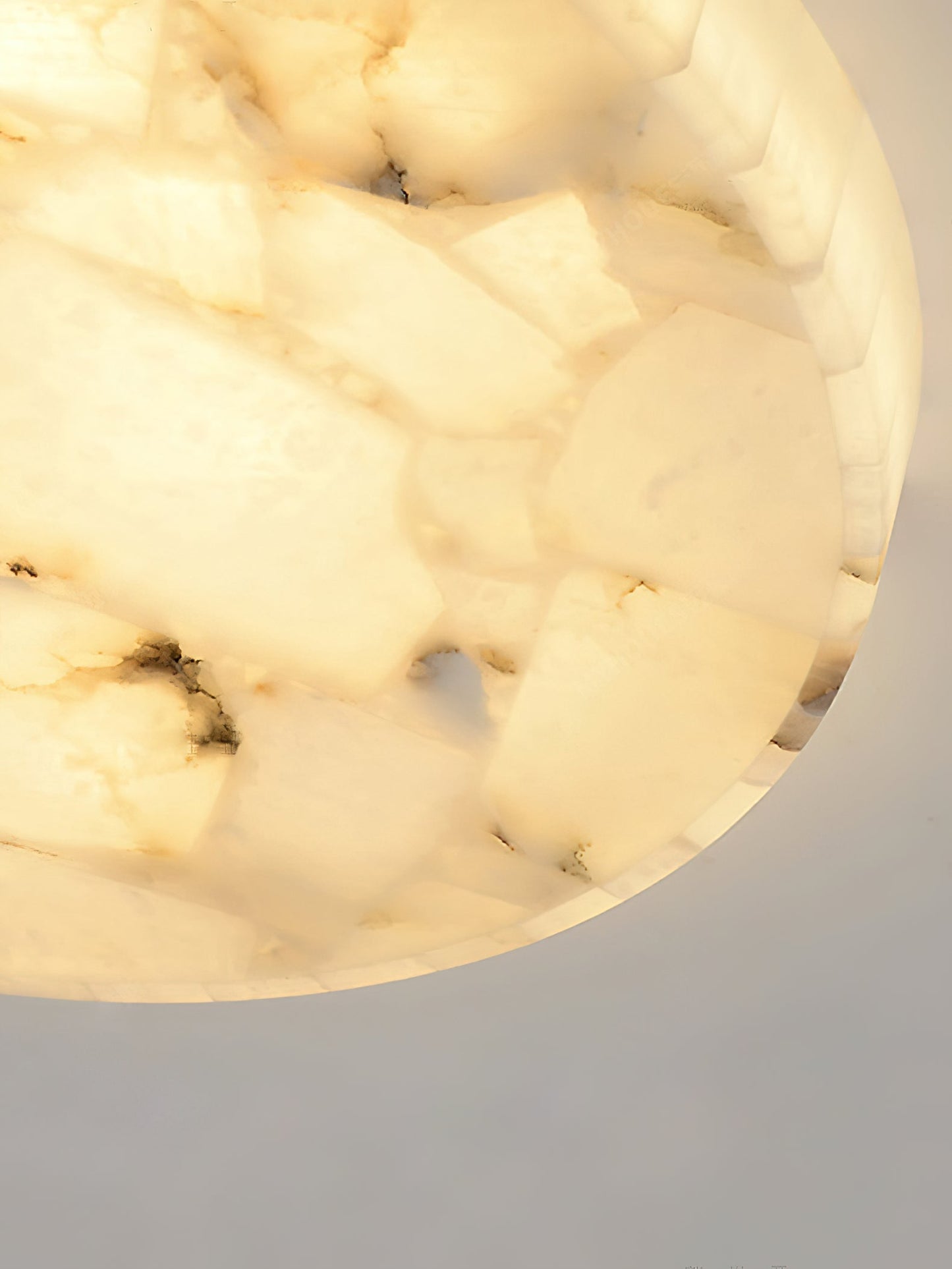 Round Mosaic Alabaster Ceiling Lamp – Dimmable, view 30