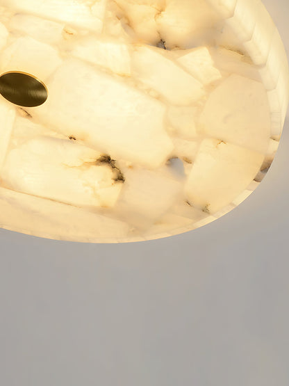 Round Mosaic Alabaster Ceiling Lamp – Dimmable, view 31