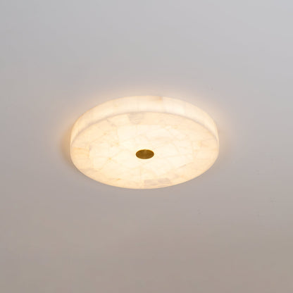 Round Mosaic Alabaster Ceiling Lamp – Dimmable