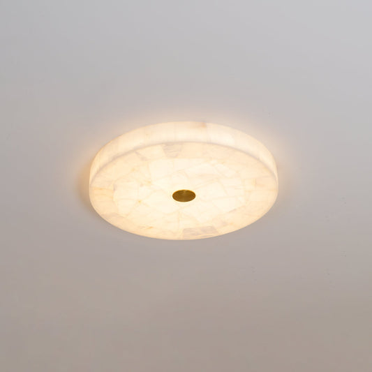 Round Mosaic Alabaster Ceiling Lamp – Dimmable