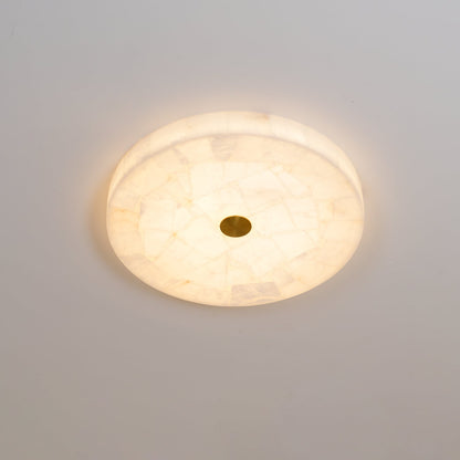 Round Mosaic Alabaster Ceiling Lamp – Dimmable, view 17