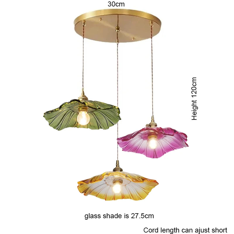 Petal Glass Ceiling Light