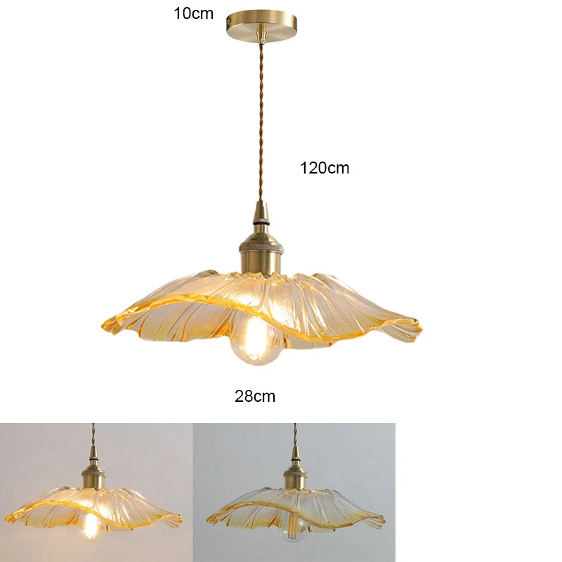 Petal Glass Ceiling Light