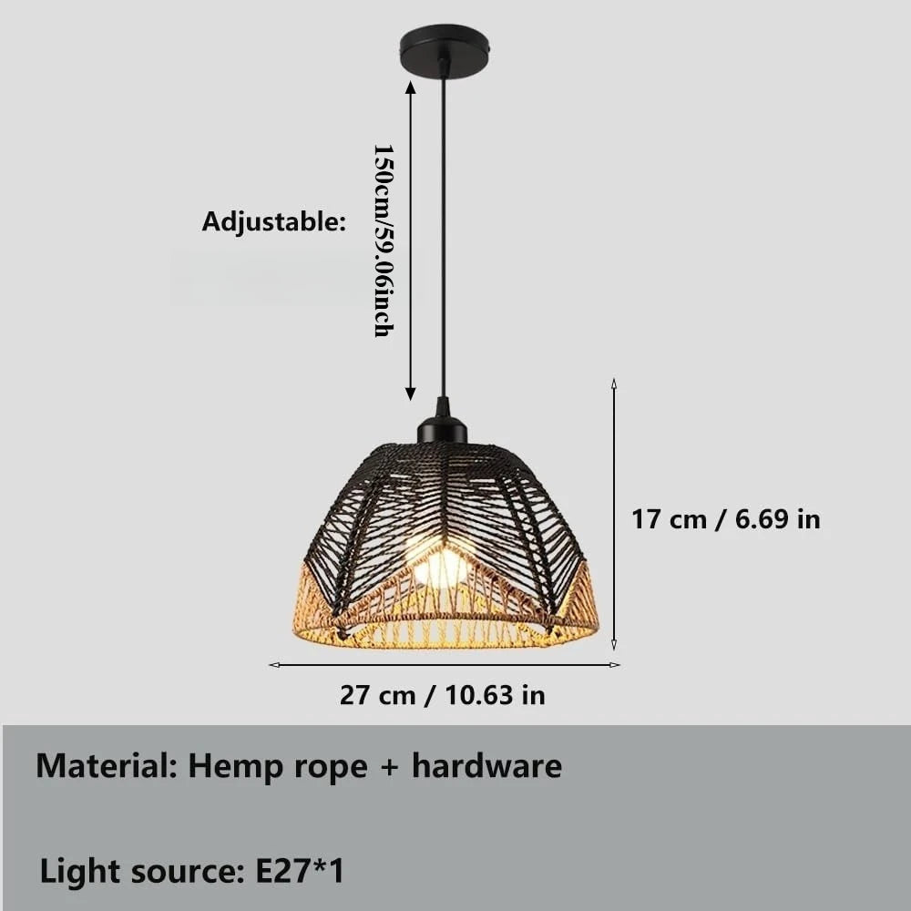 Woven Dome Pendant Light