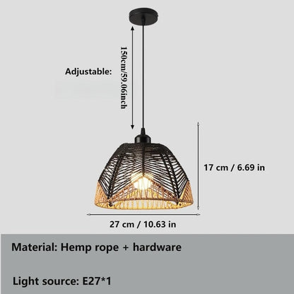 Woven Dome Pendant Light