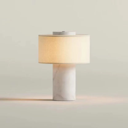 Marble Column Table Lamp