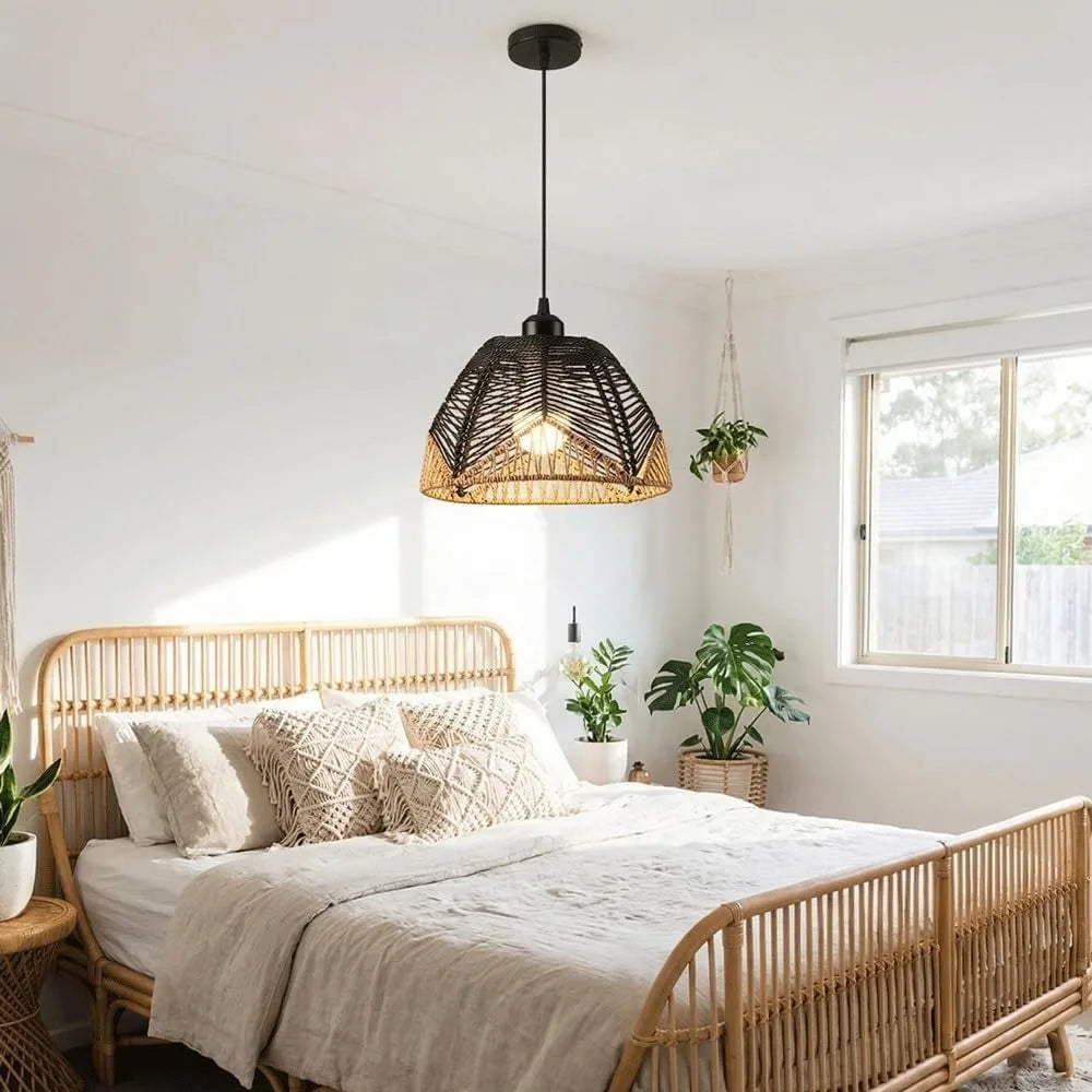 Woven Dome Pendant Light