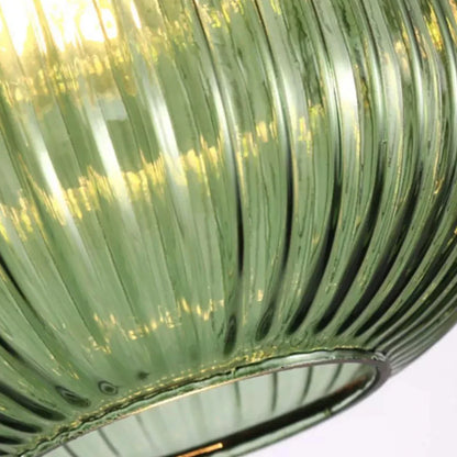 Ribbed Glass Pendant Light