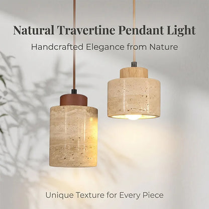 Travertine Stone Pendant Light