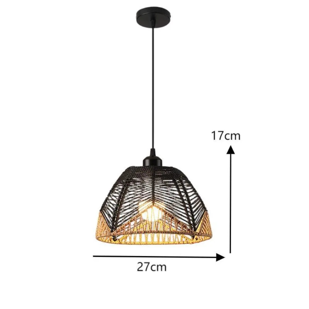 Woven Dome Pendant Light