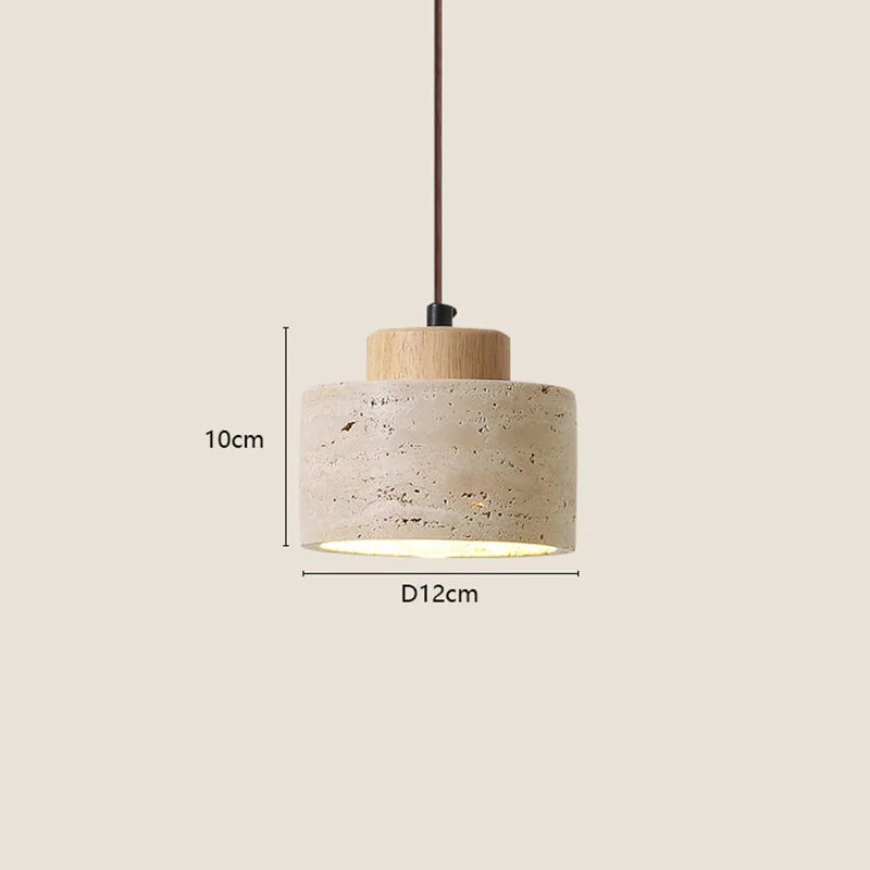 Travertine Stone Pendant Light