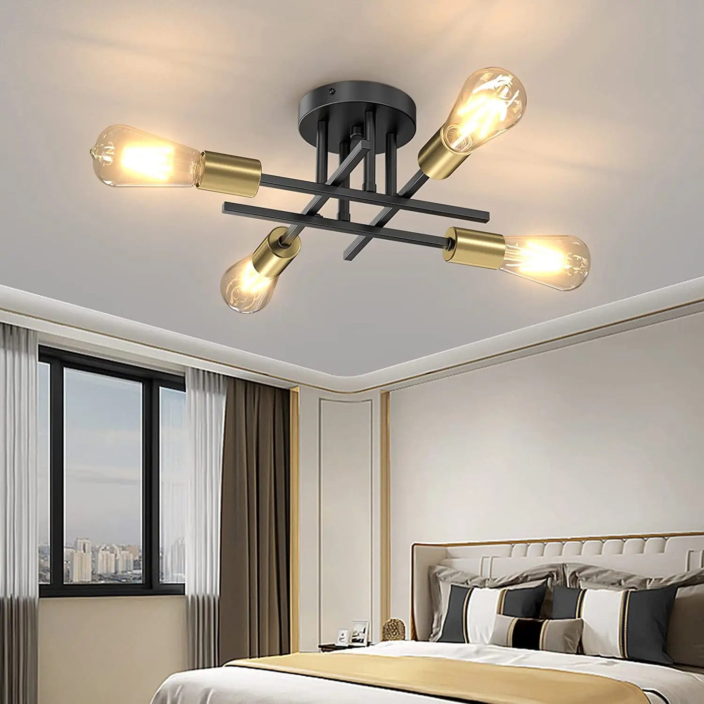 Sputnik Semi-Flush Ceiling Light