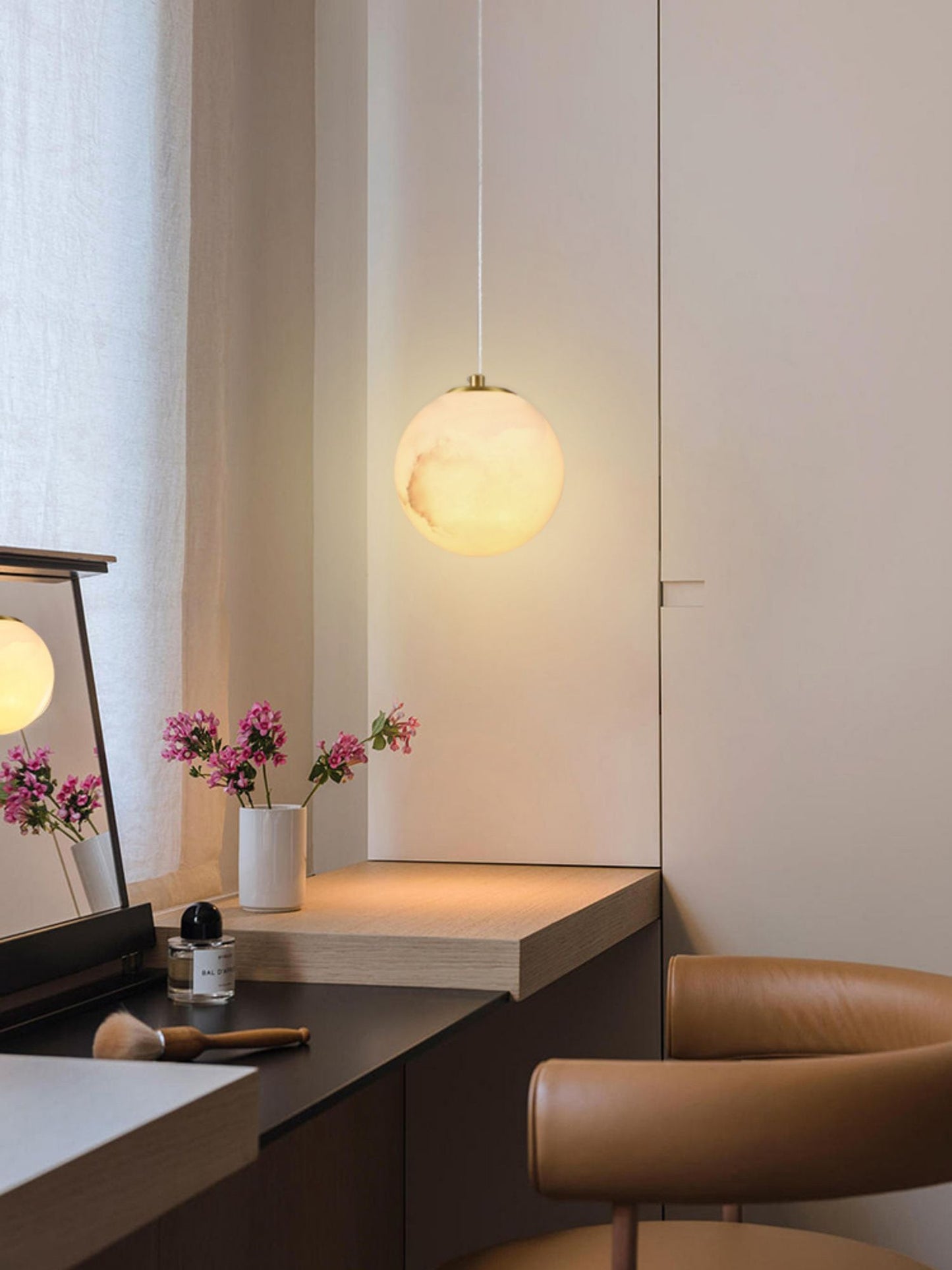 Savina Alabaster Pendant Light – Dimmable, view 19