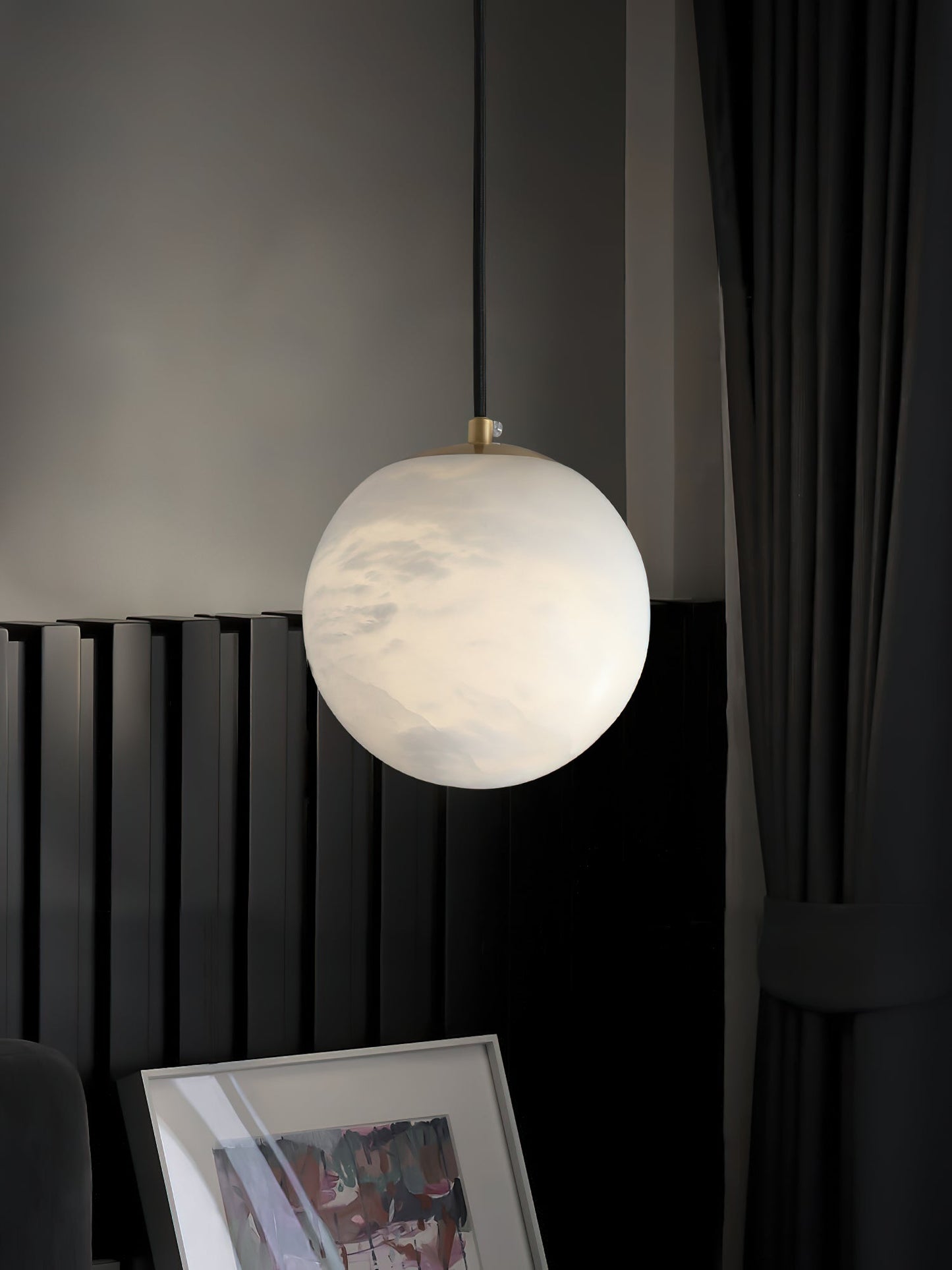 Savina Alabaster Pendant Light – Dimmable, view 22