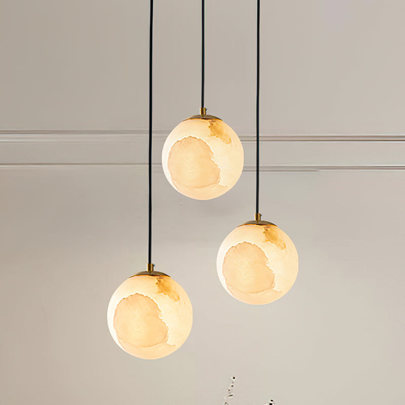 Savina Alabaster Pendant Light – Dimmable