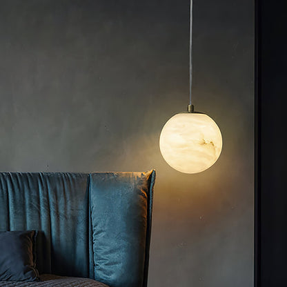 Savina Alabaster Pendant Light – Dimmable, view 6
