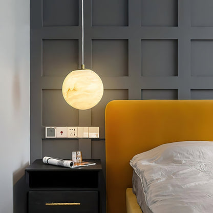Savina Alabaster Pendant Light – Dimmable, view 7