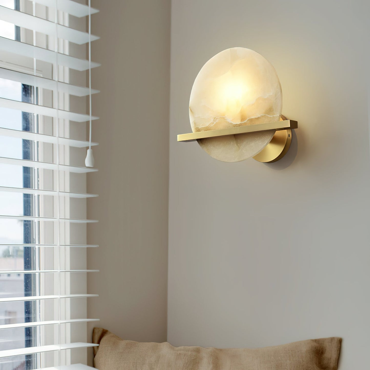 Savion Alabaster Wall Lamp, view 4