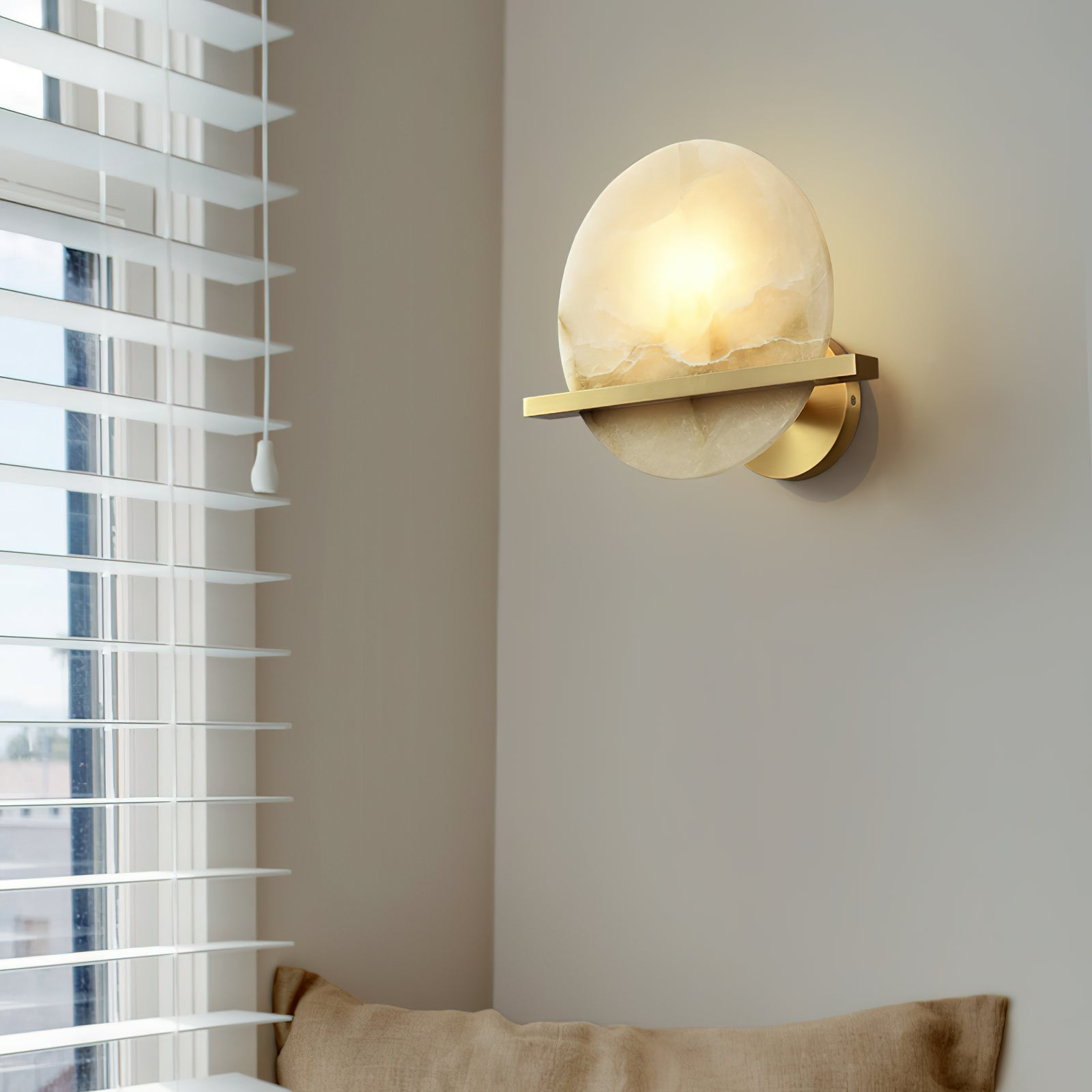 Savion Alabaster Wall Lamp, view 4