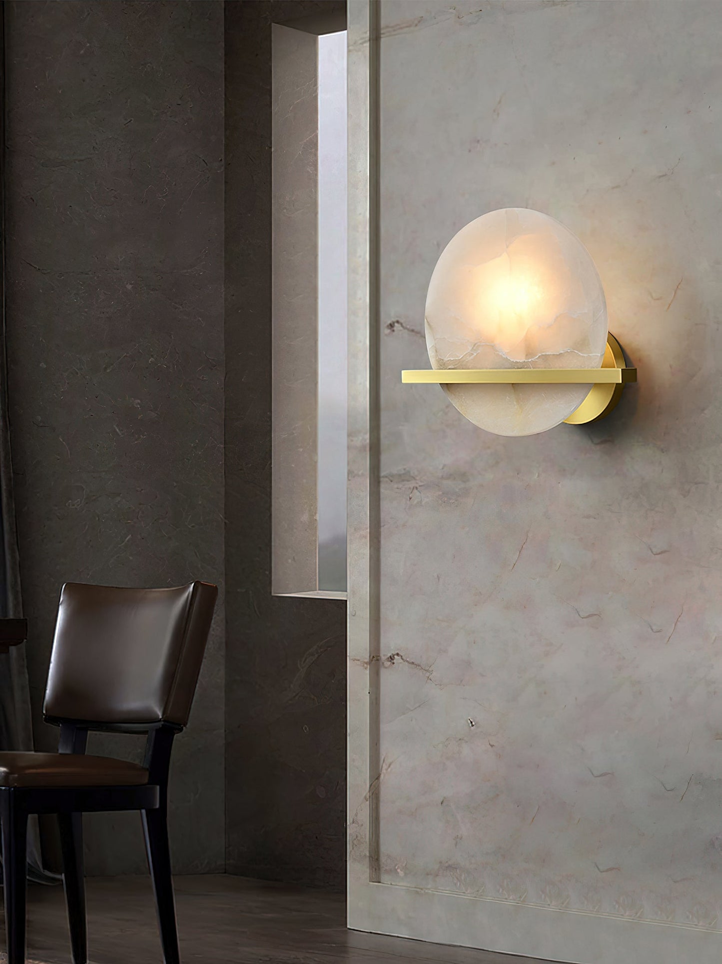 Savion Alabaster Wall Lamp, view 9