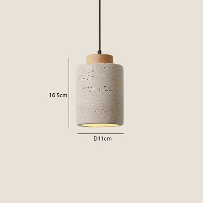 Travertine Stone Pendant Light
