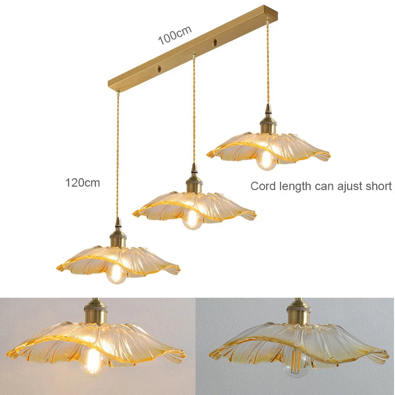 Petal Glass Ceiling Light