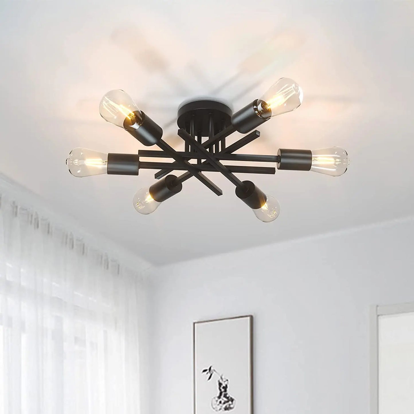 Sputnik Semi-Flush Ceiling Light