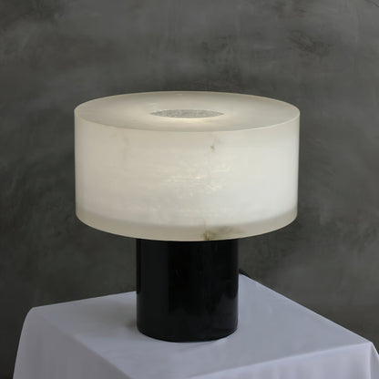 Small Solid Alabaster Table Lamp