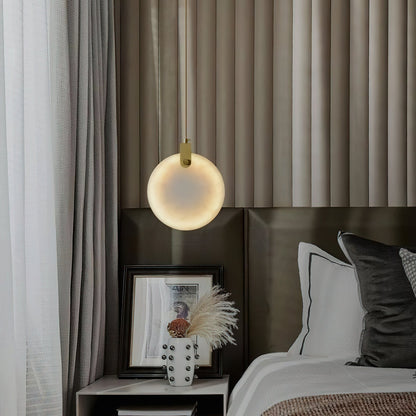 Soho Alabaster Pendant Light – Dimmable, view 9