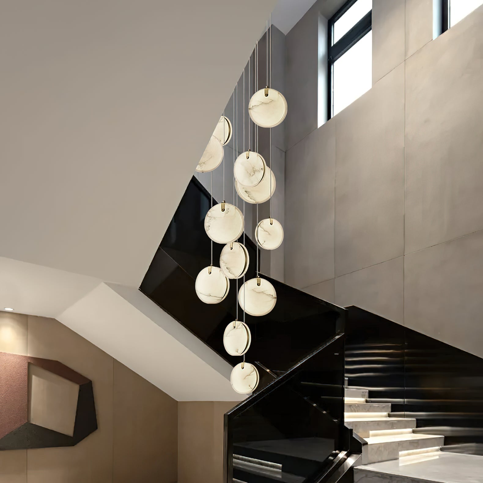 Soho Alabaster Pendant Light – Dimmable, view 11