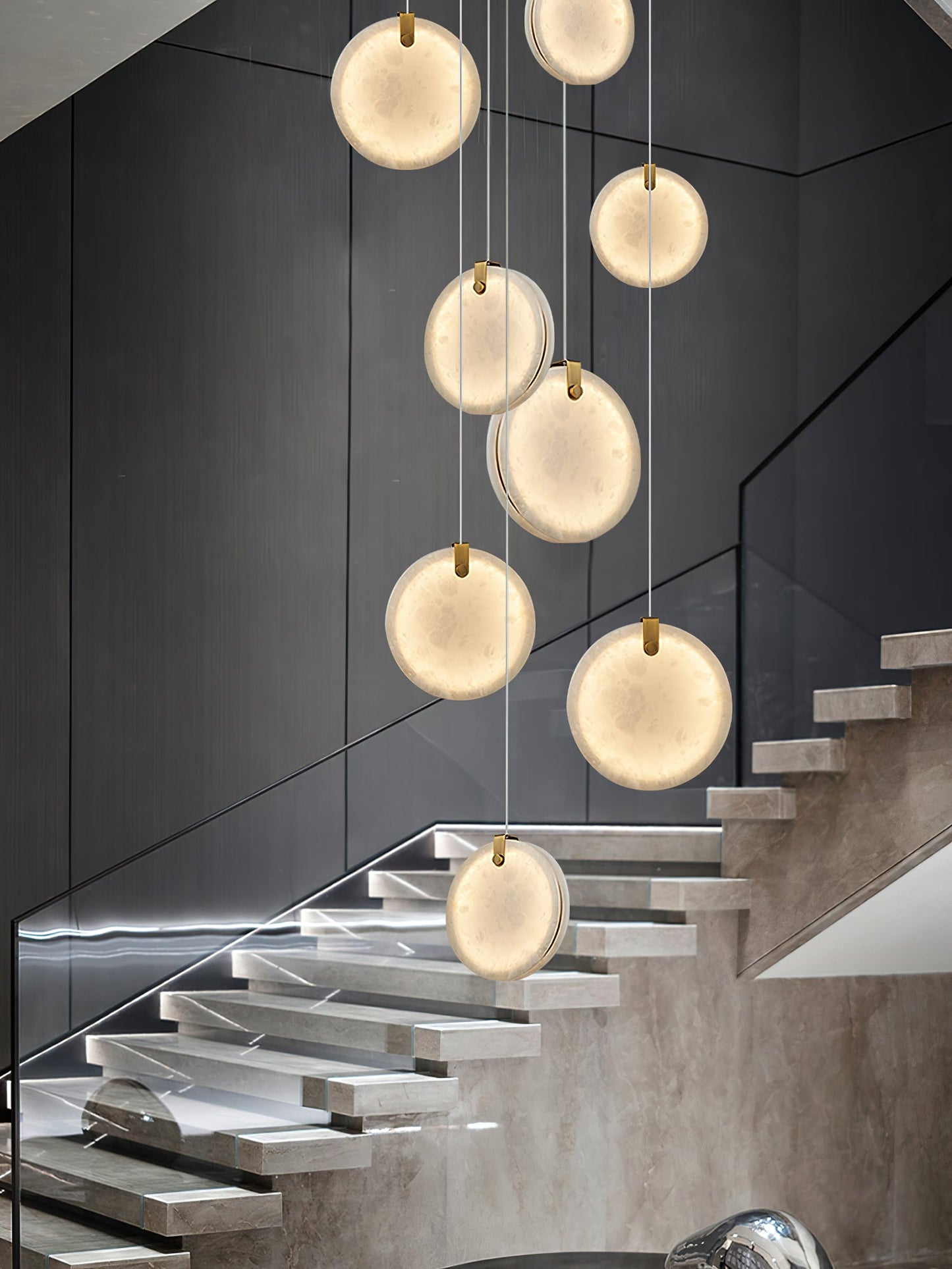 Soho Alabaster Pendant Light – Dimmable, view 16