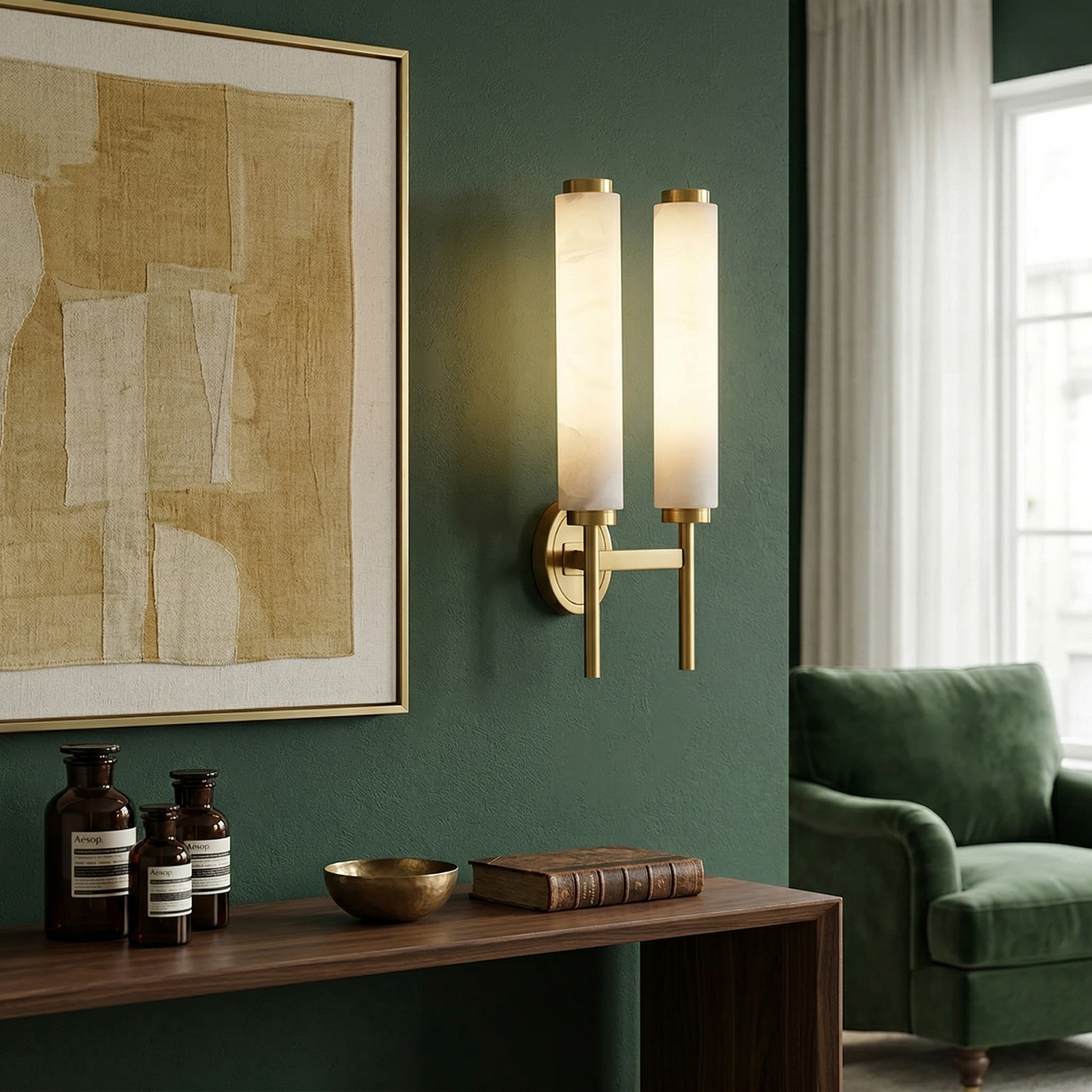 Brindisi Alabaster Wall Lamp – Dimmable, view 17