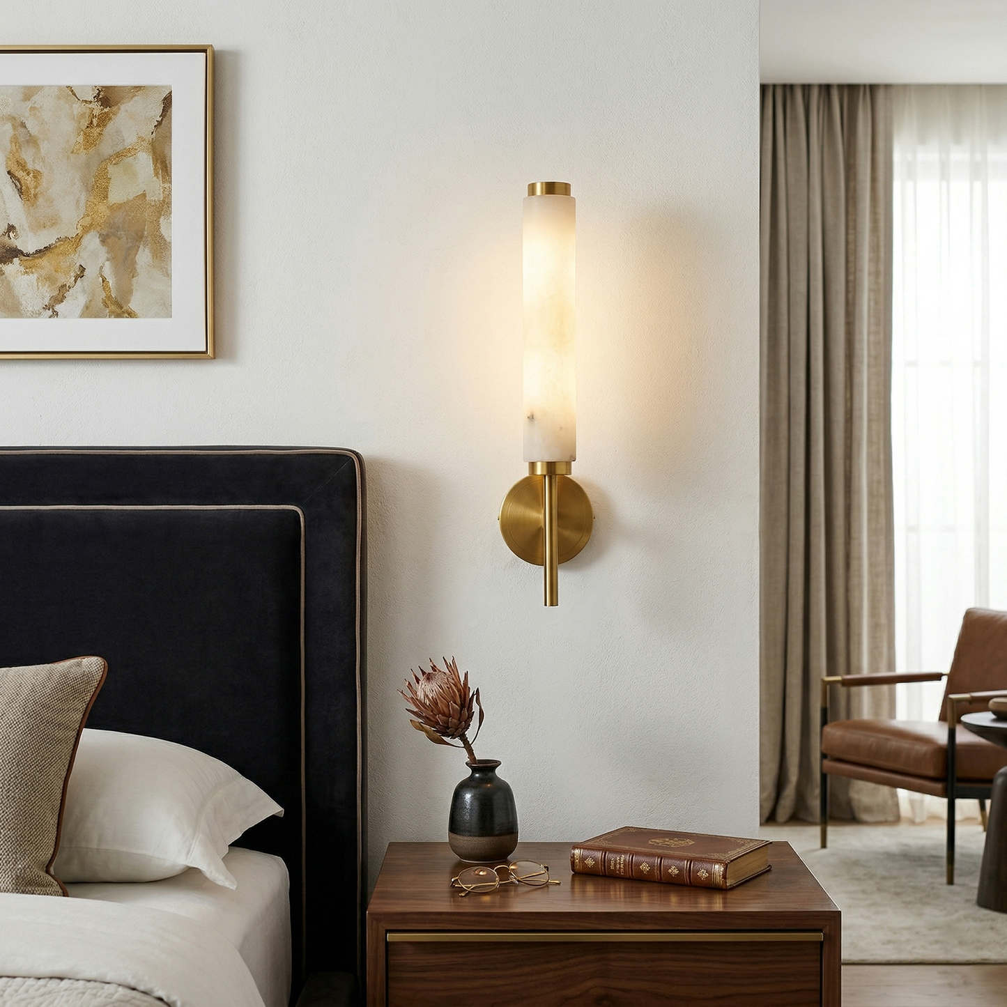Brindisi Alabaster Wall Lamp – Dimmable, view 15