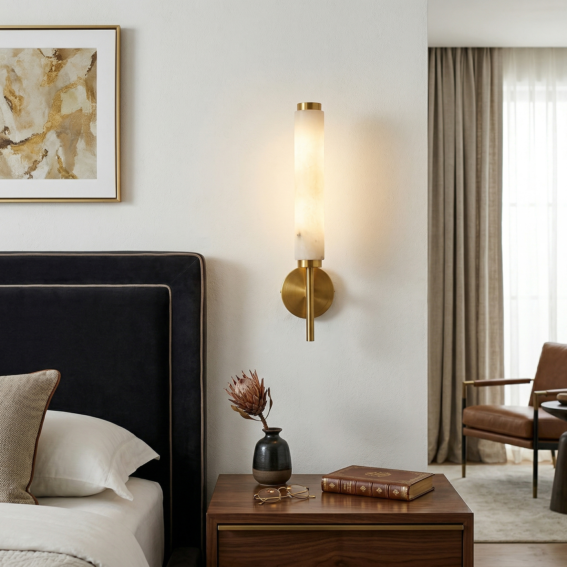 Brindisi Alabaster Wall Lamp – Dimmable, view 15