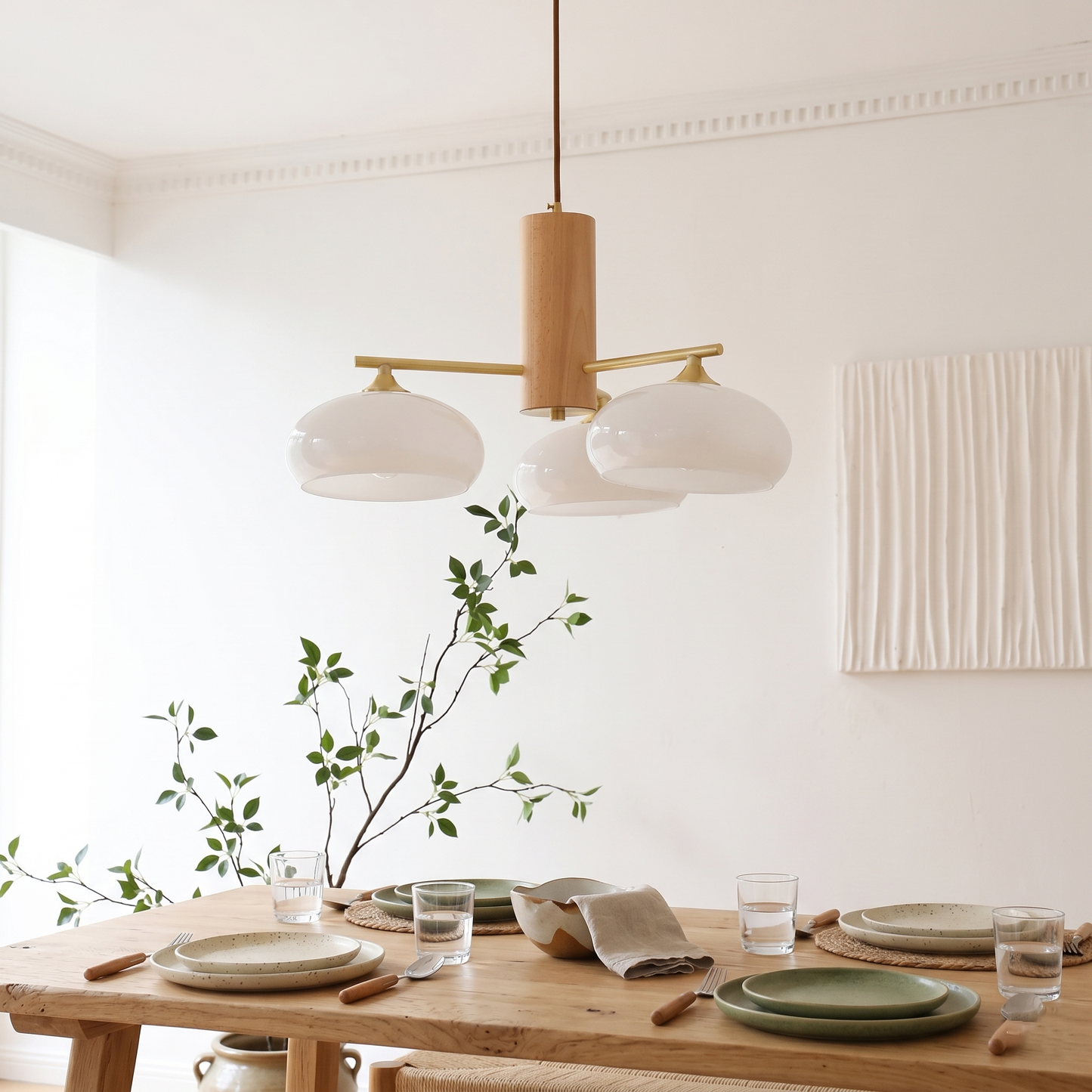 Elliptical Persimmon Chandelier, view 17