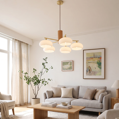 Elliptical Persimmon Chandelier, view 10