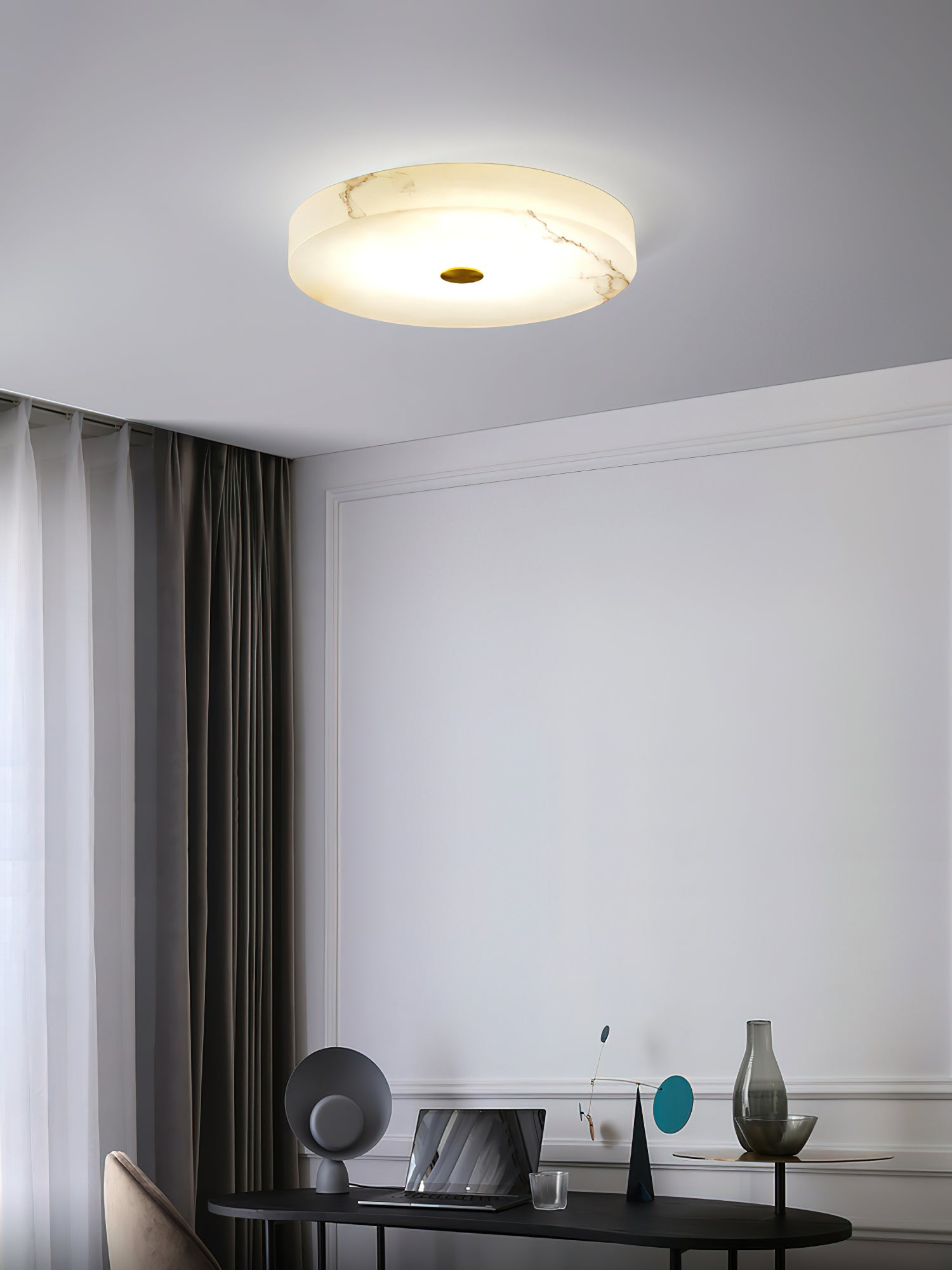 Tamoor Alabaster Ceiling Light, view 17