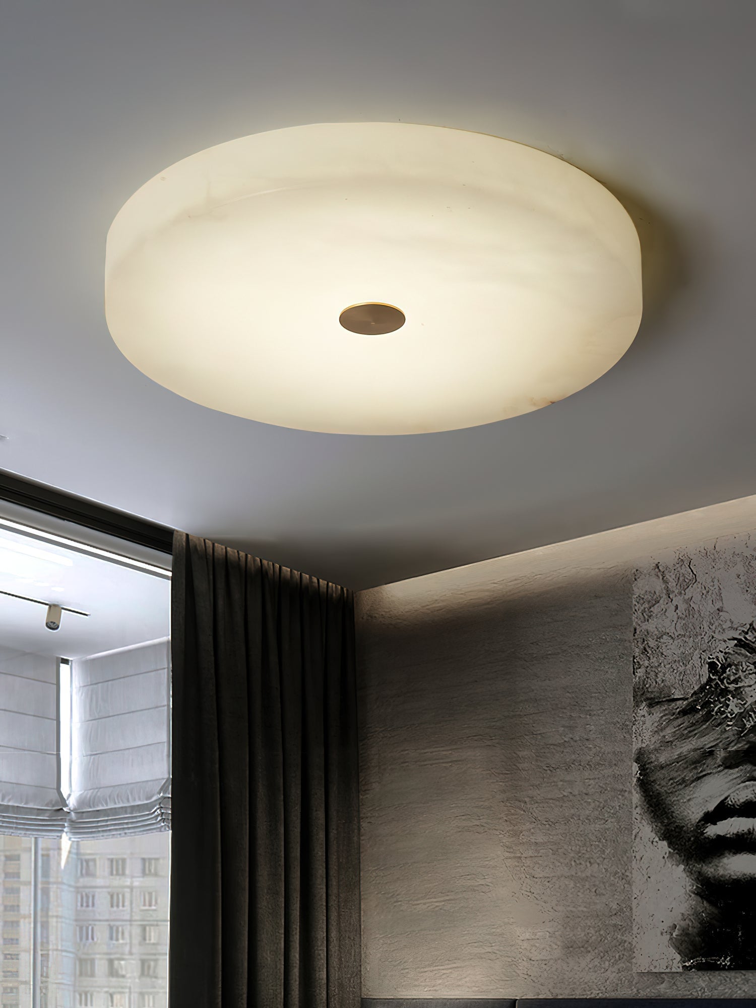 Tamoor Alabaster Ceiling Light, view 20