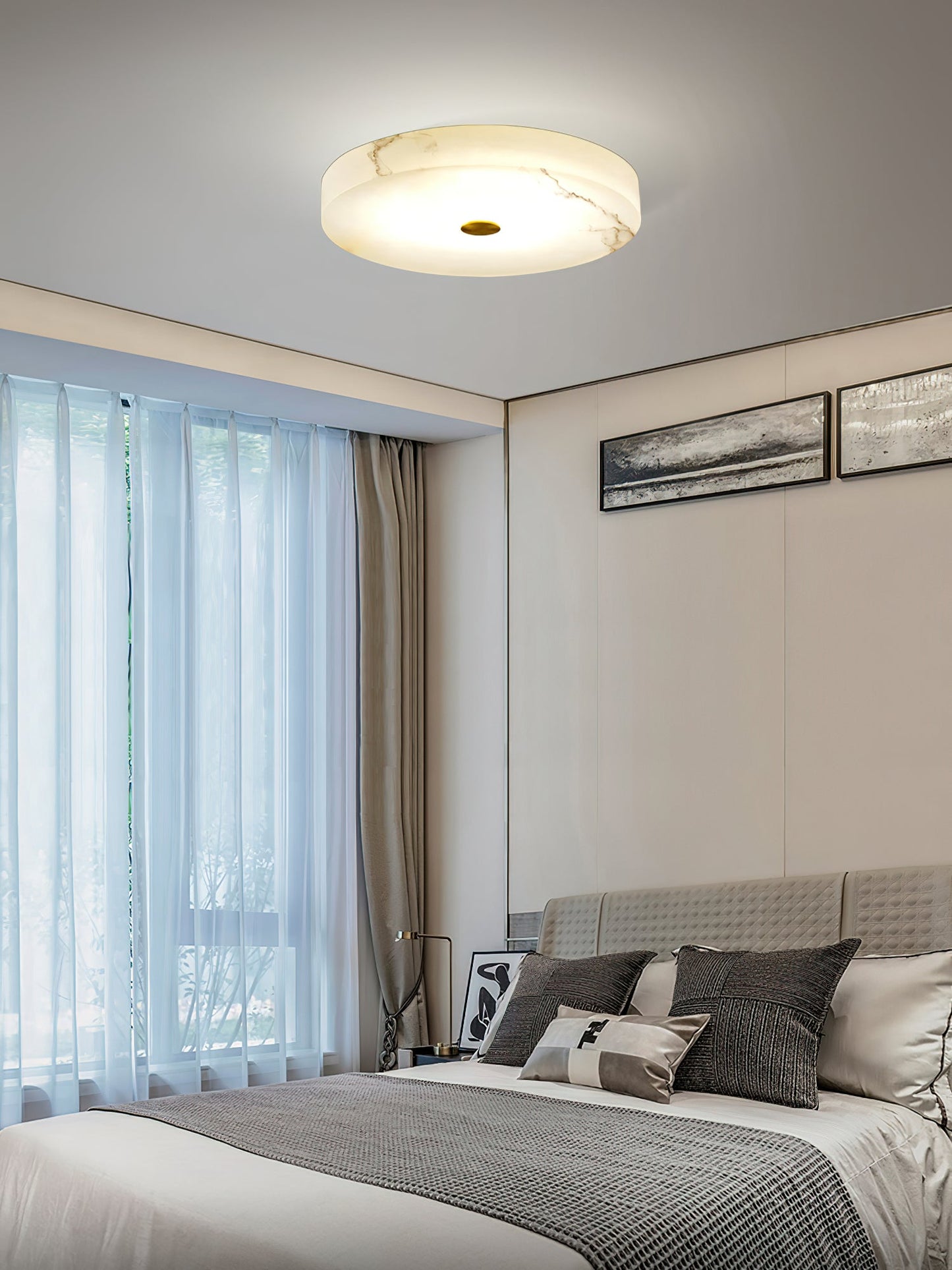 Tamoor Alabaster Ceiling Light, view 21