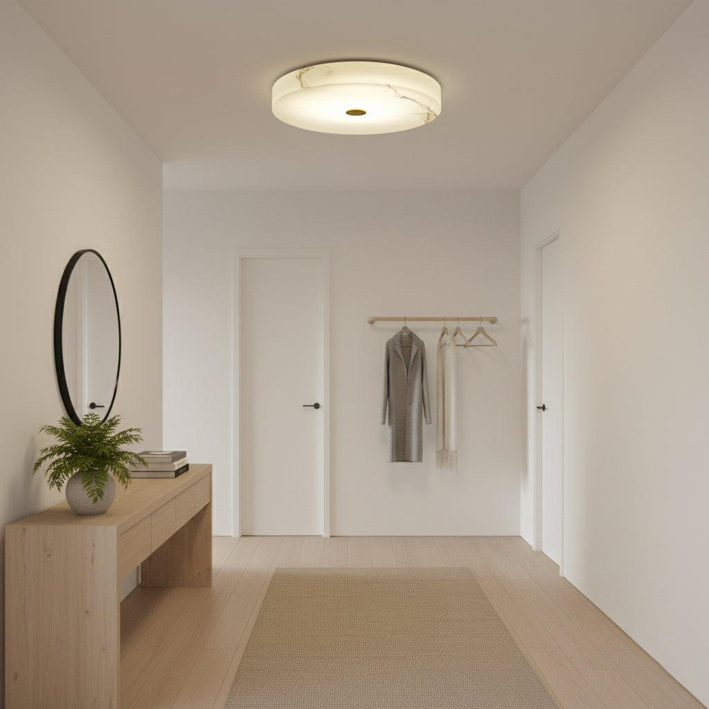 Tamoor Alabaster Ceiling Light, alternate view
