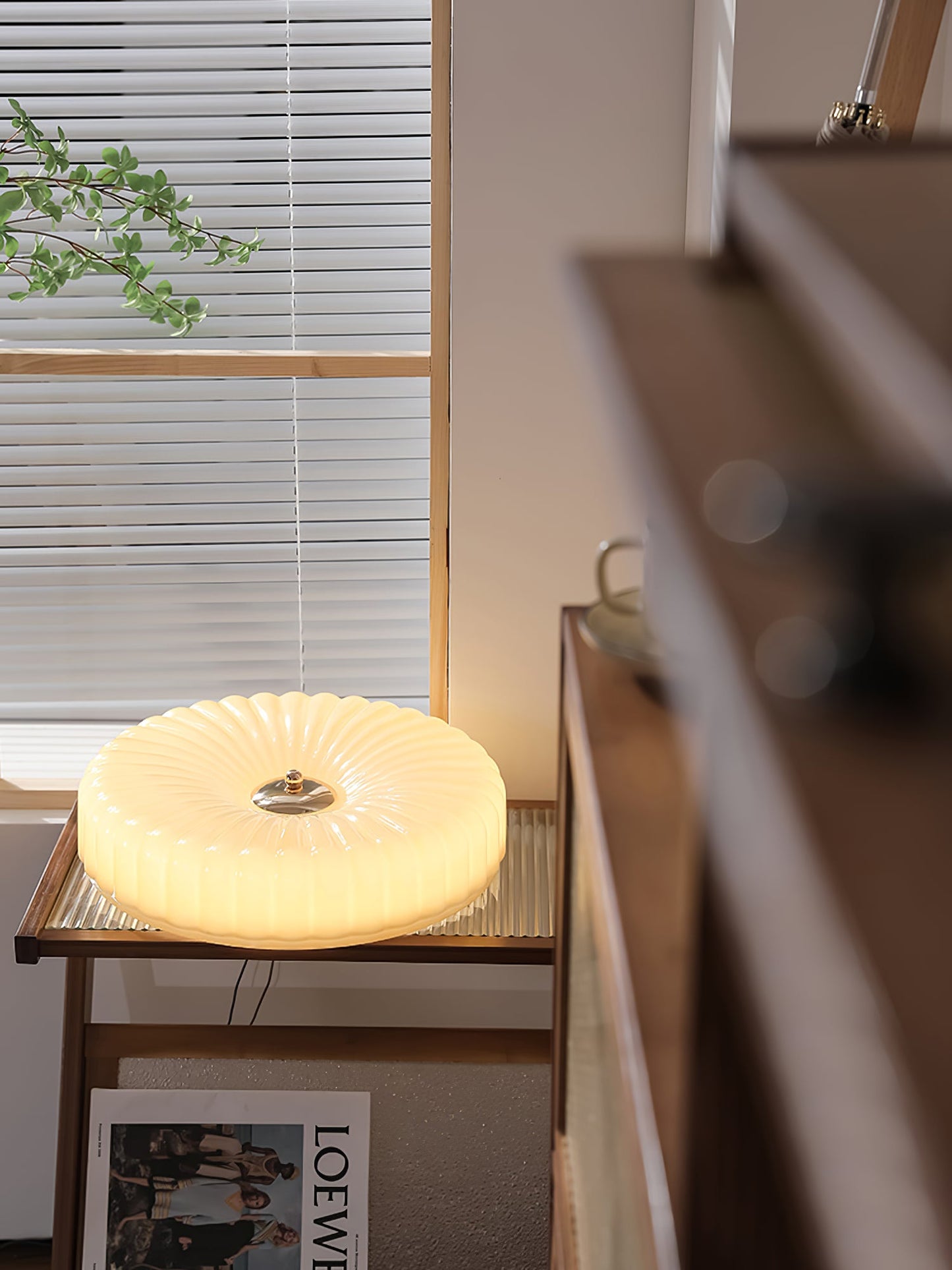 Willa Glass Flush Mount Ceiling Light, view 38