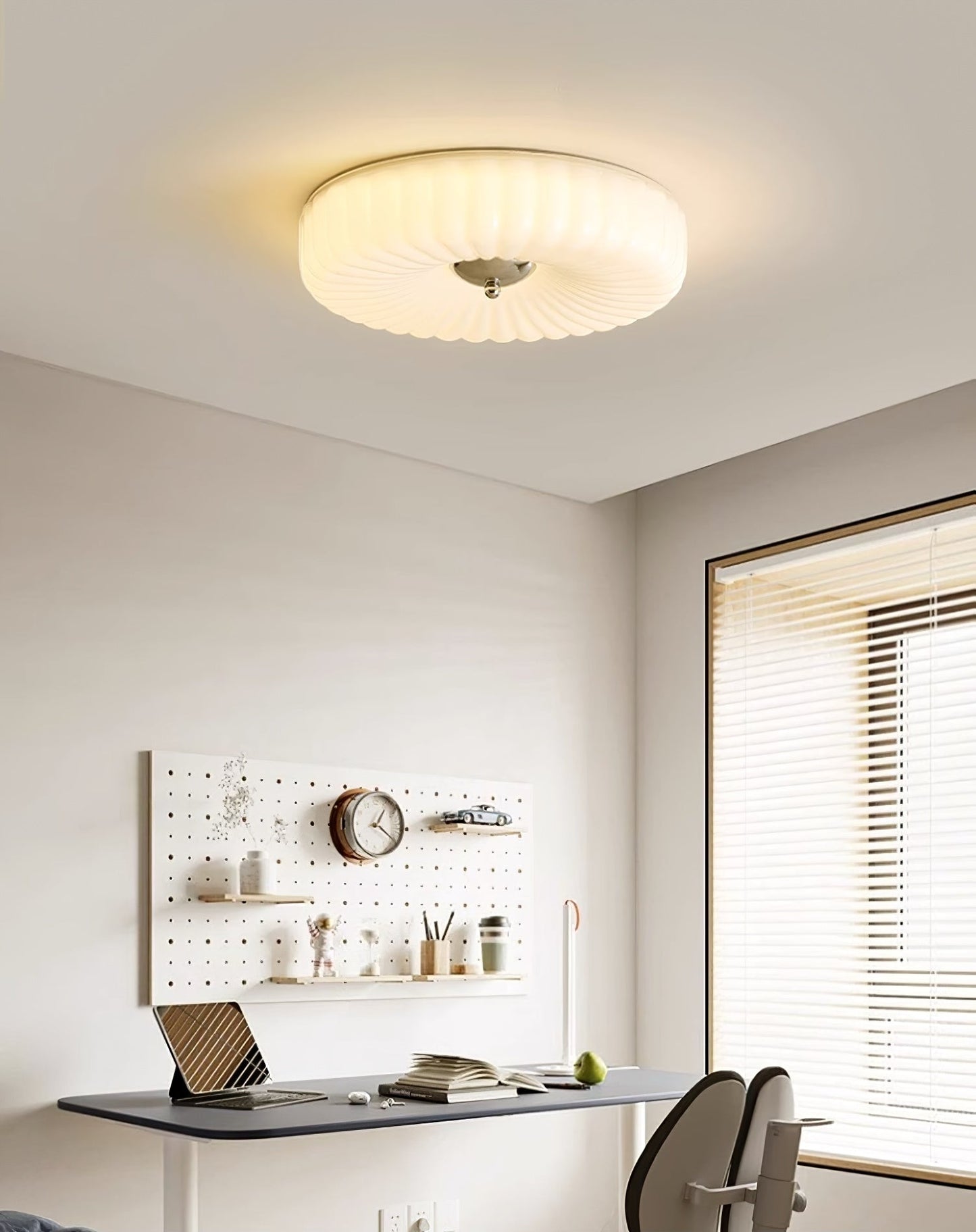 Willa Glass Flush Mount Ceiling Light, view 46