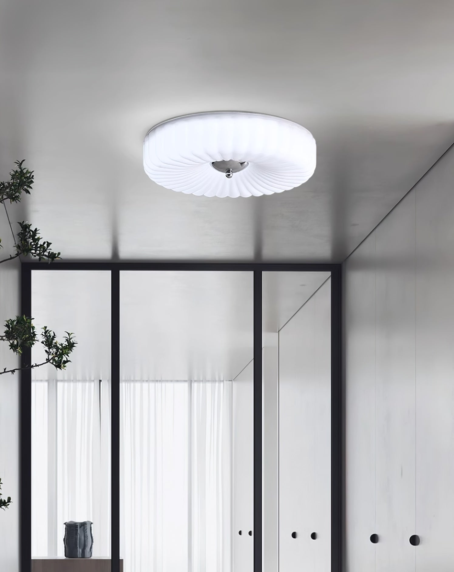 Willa Glass Flush Mount Ceiling Light, view 47
