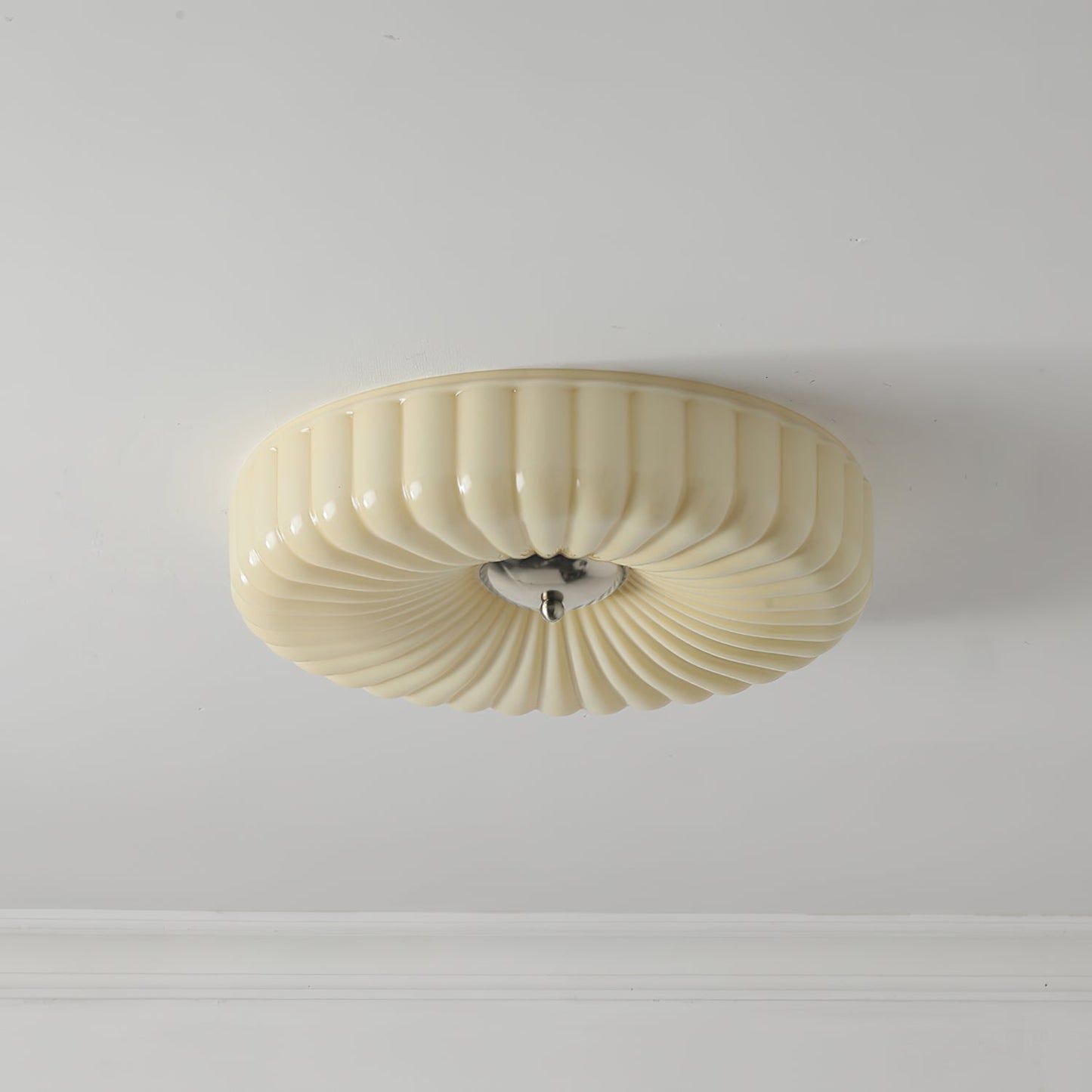 Willa Glass Flush Mount Ceiling Light, detail