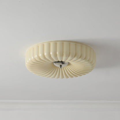 Willa Glass Flush Mount Ceiling Light, detail