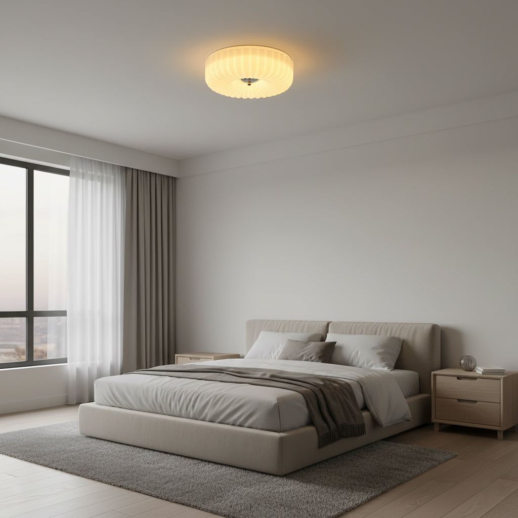 Willa Glass Flush Mount Ceiling Light, view 17