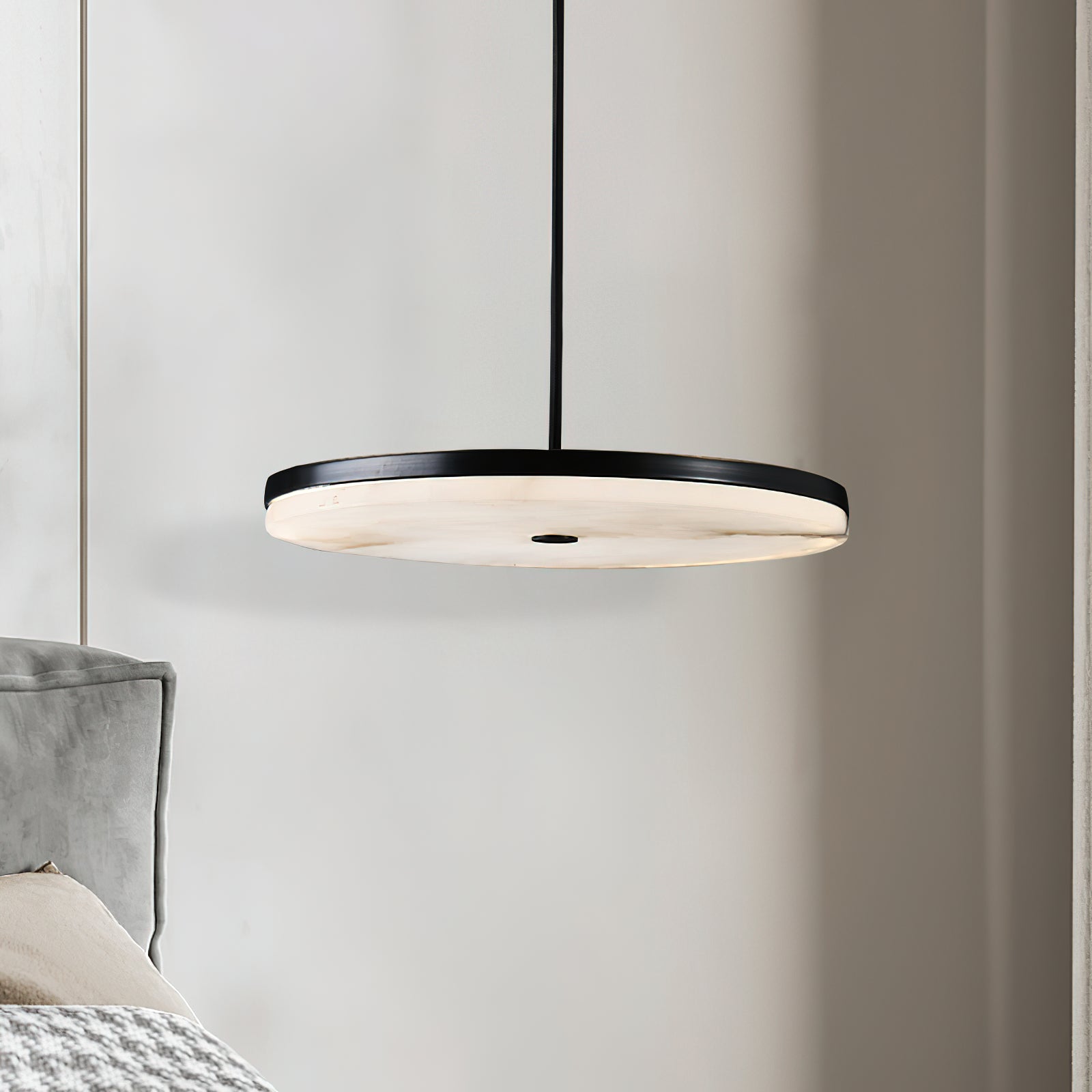 Wyatt Alabaster Pendant Light, alternate view