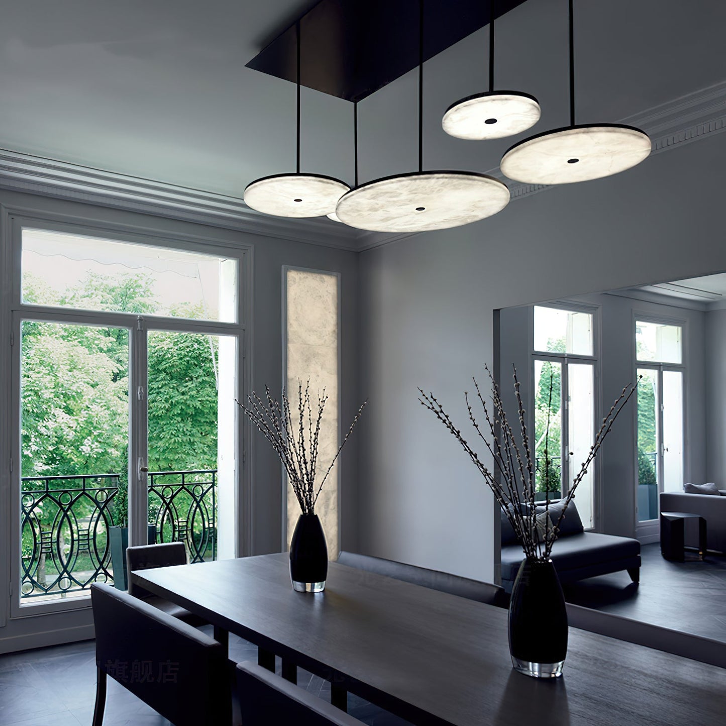 Wyatt Alabaster Pendant Light, view 7